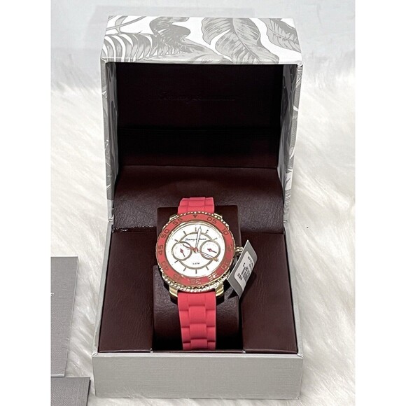 Tommy Bahama TB00025-07 White Dial Coral Silicone Strap Women\'s Watch main image 7